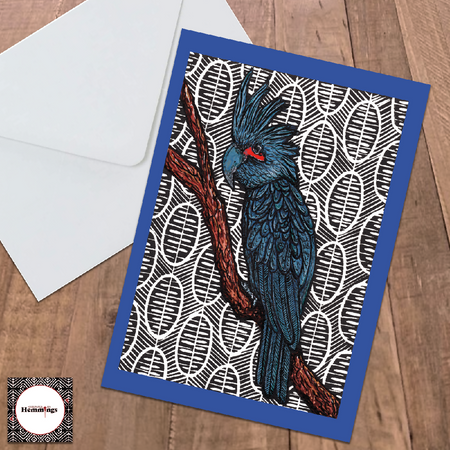Palm Cockatoo Greeting Card + Envelope