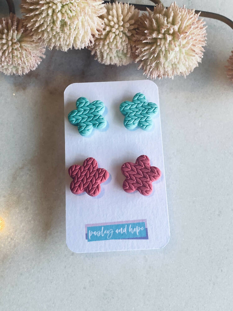 Polymer Clay Statement Stud Pack #5