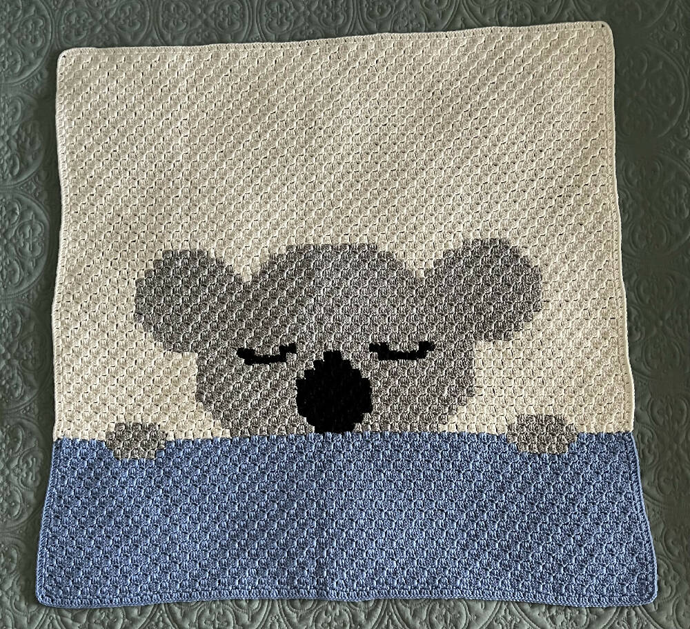 Crochet Lullaby Koala Blanket