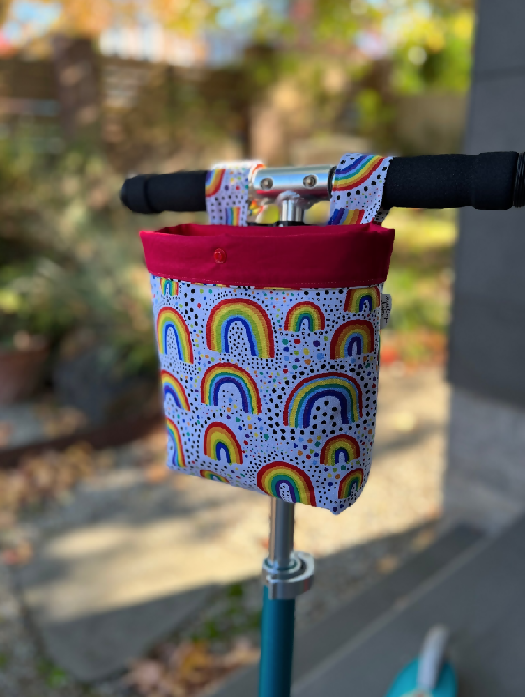 Scooter / Bike Handlebar Bag - Rainbows