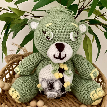Handmade Crotchet Teddy Bear, Koala Teddy Bear