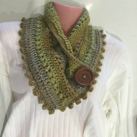 Neck warmer, Cowl, Scarf Handcrochet …F 100%Australian Wool