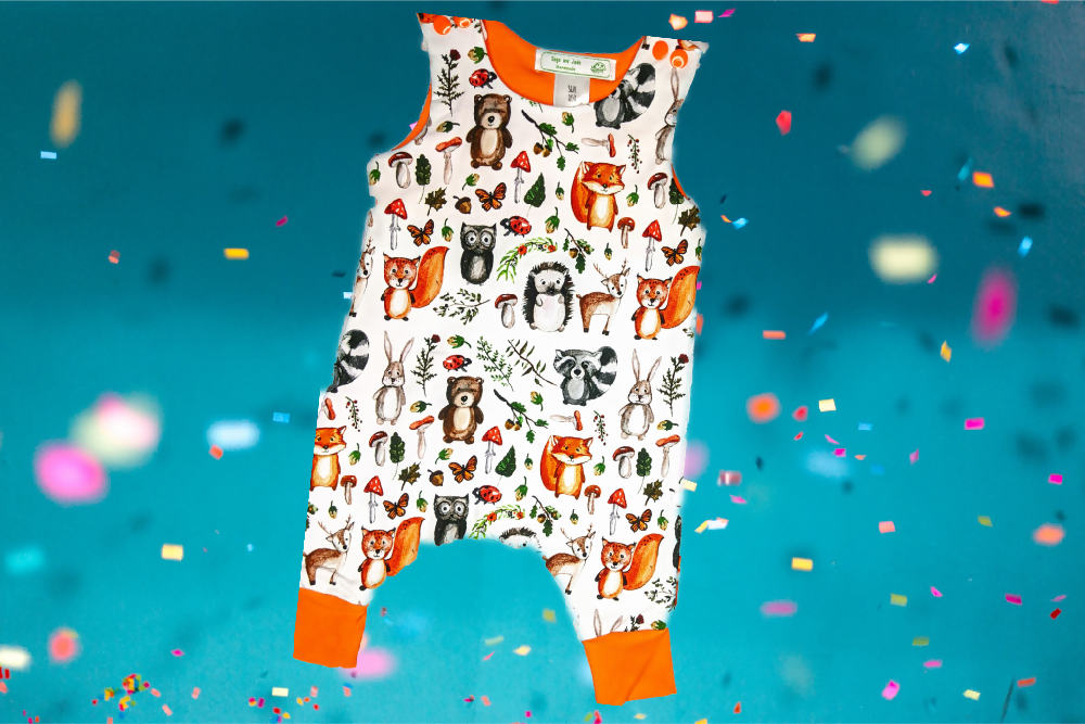 Baby Harem Romper 'Chester' Sizes 000, 00, 0, 1