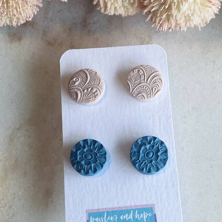Polymer Clay Statement Stud Pack #1