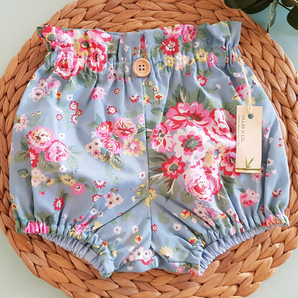 Baby Girls Summer Floral Britches / Bloomers Size 0000 - 00