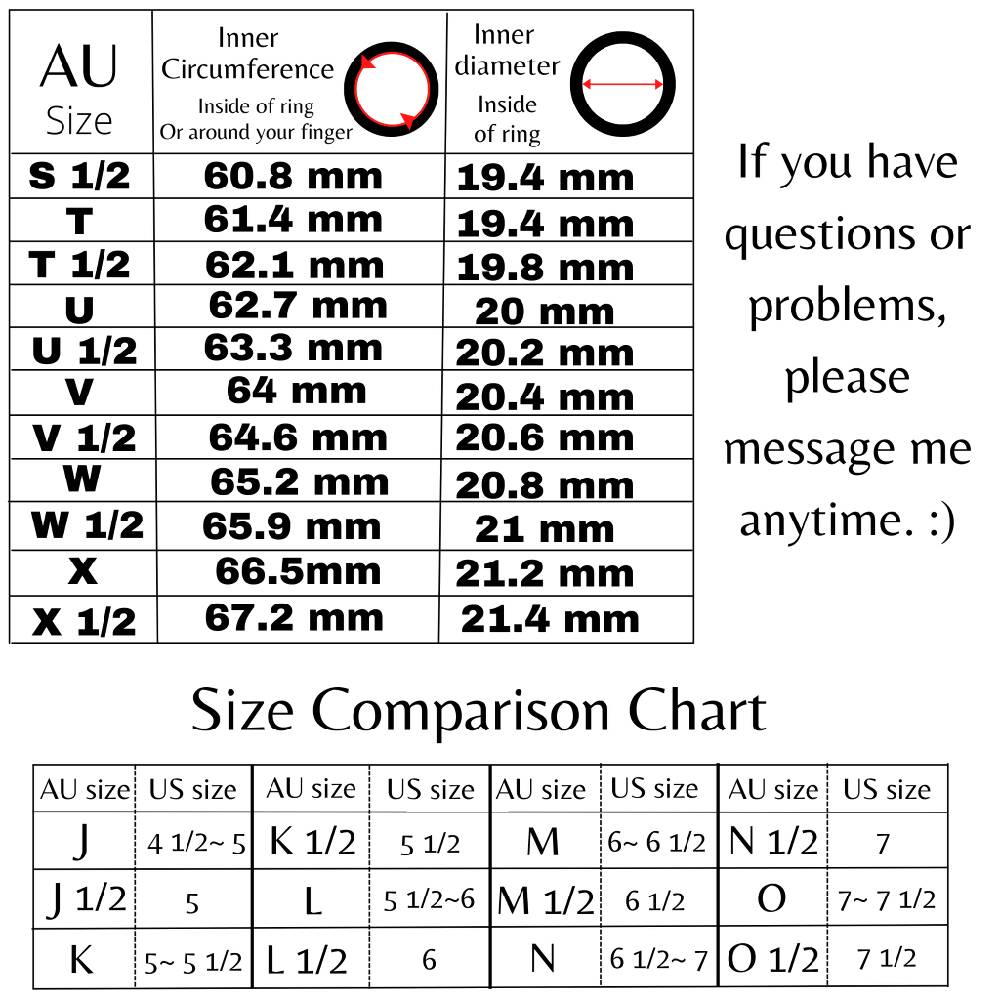 AU ring size chart 2.M