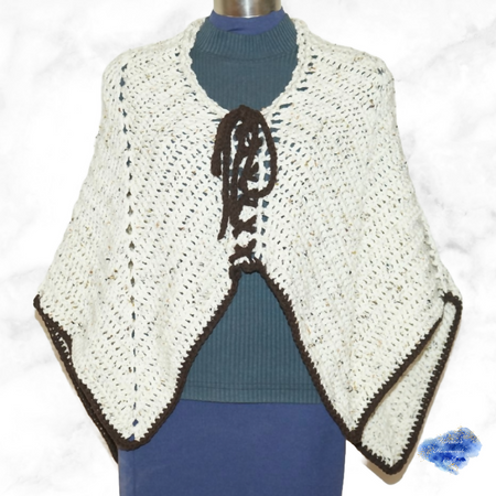 Poncho, shawl, shoulder warmer, crochet, handmade