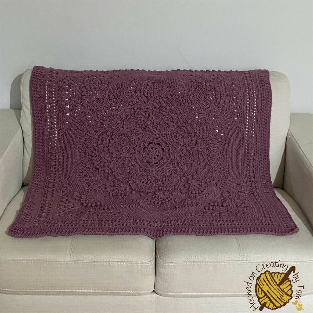 Grape ‘Baby Arcadia’ Heirloom Handmade Baby Blanket and matching set