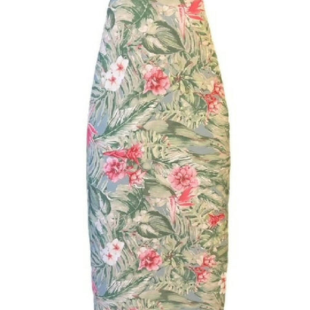 Ironing board cover- Mint green floral-padded