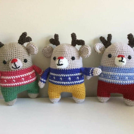 Reindeer - crocheted toy