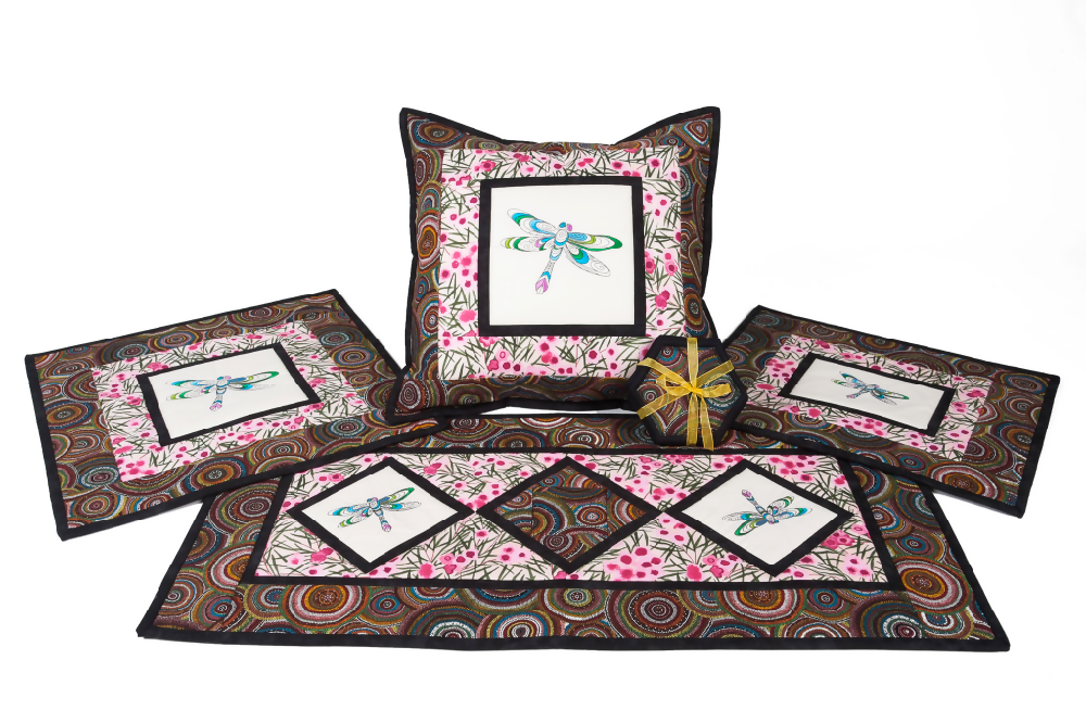handmade Australian native quilted - dragonfly