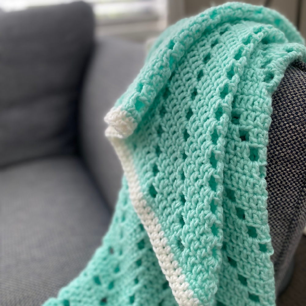 Baby Blanket | Hand Crocheted Pram Blanket