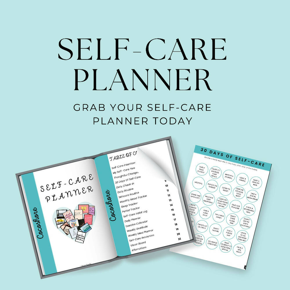 Self-Care Planner, Tracker and Workbook (digital)