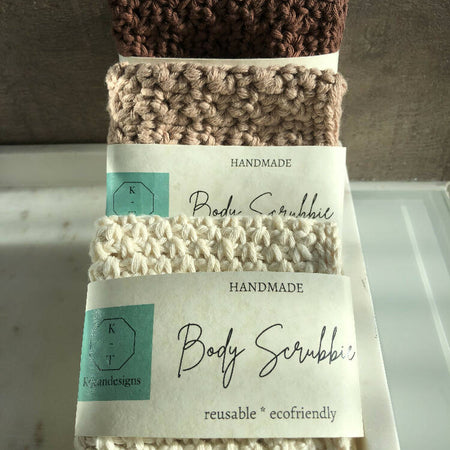 Body Scrubbies-Cloths 100% Organic Cotton