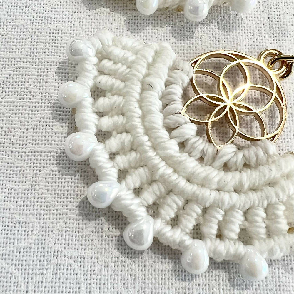 Luxury White Gold Micro Macrame - Mothers Day