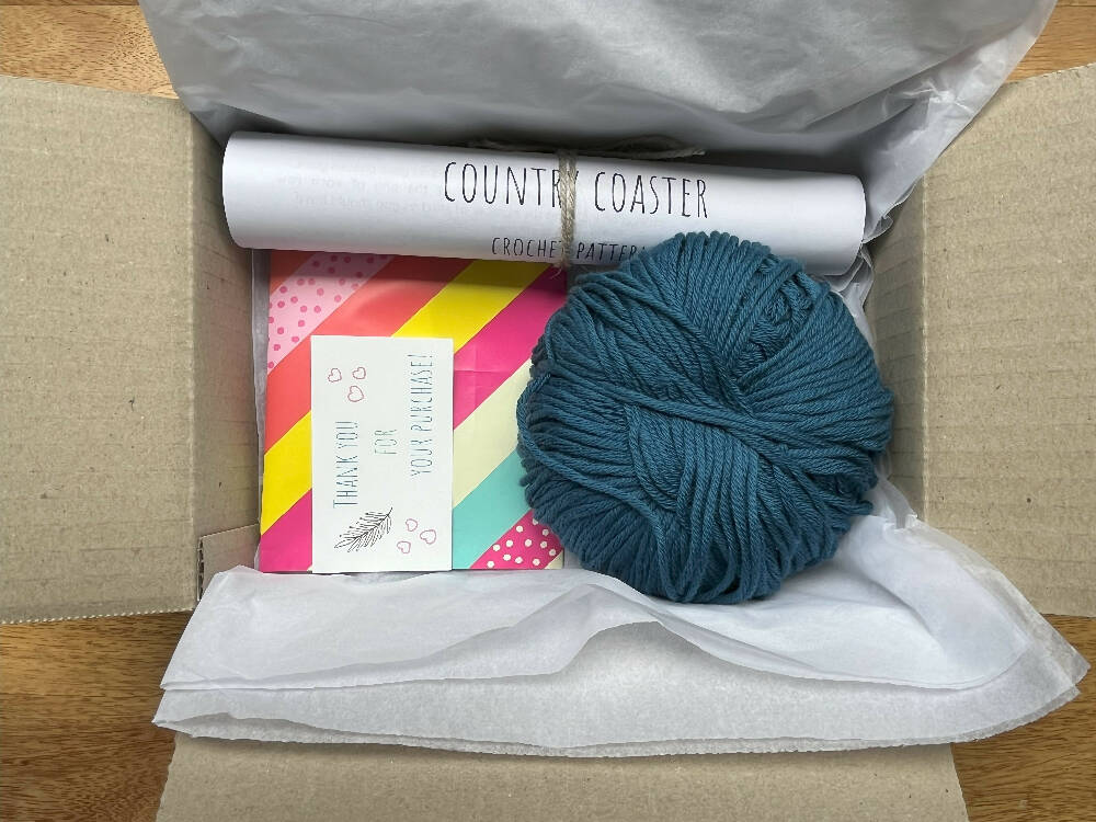 Crochet Kit - Country Coaster