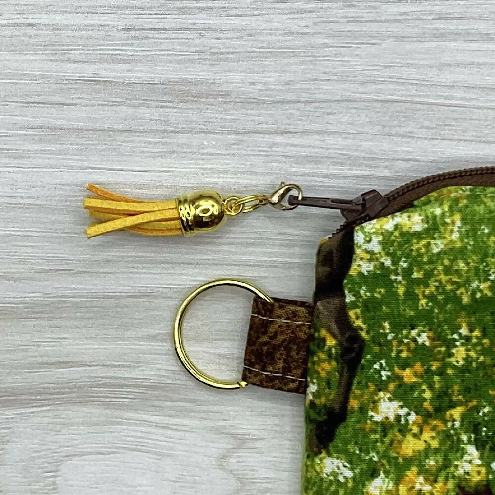 Horses And Foals Zip Pouch (18cm x 13cm). Fully lined, lightly padded
