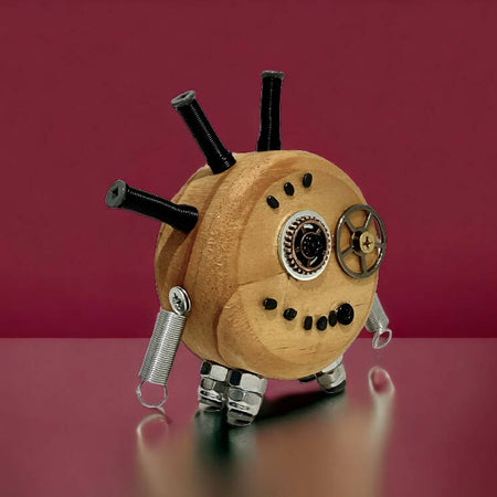 Oscar - Wooden Steampunk Robot