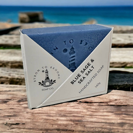Blue Sage & Sea Salt Handcrafted Soap