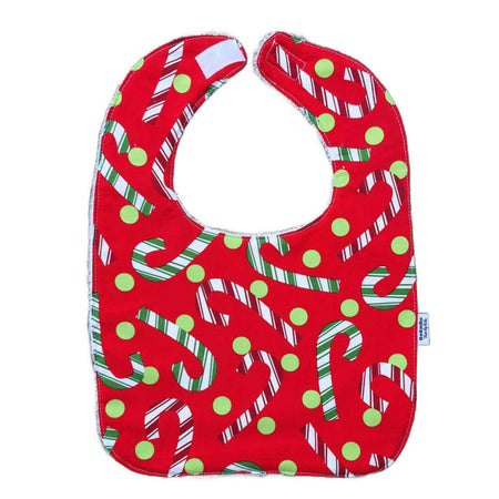 Christmas Baby Bib | Candy Canes