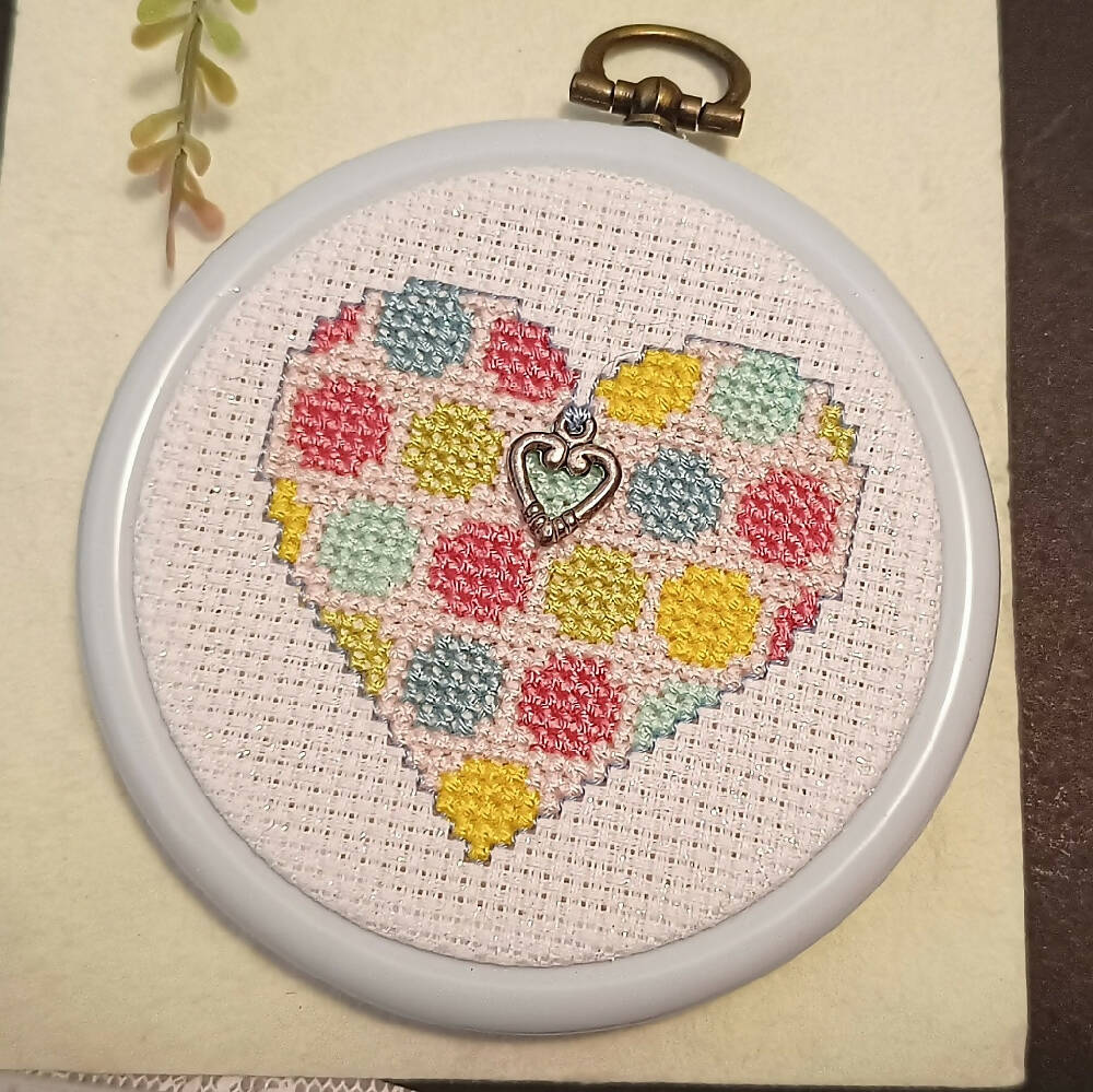 Mini Cross Stitch Flexi-Hoop Ornaments