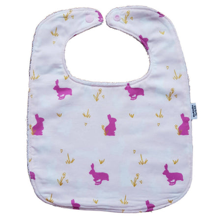 Easter Baby Bib - Rabbit Print
