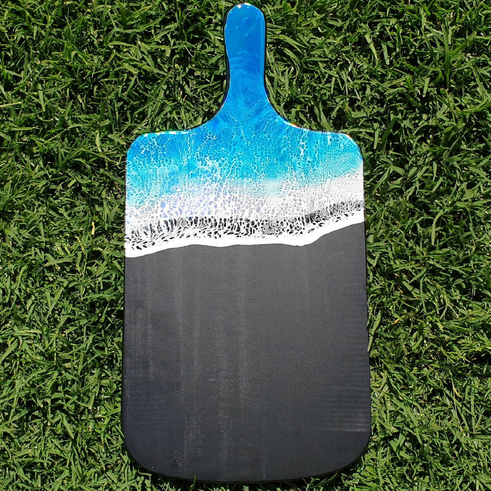 Holographic Resin Wave Serving Board