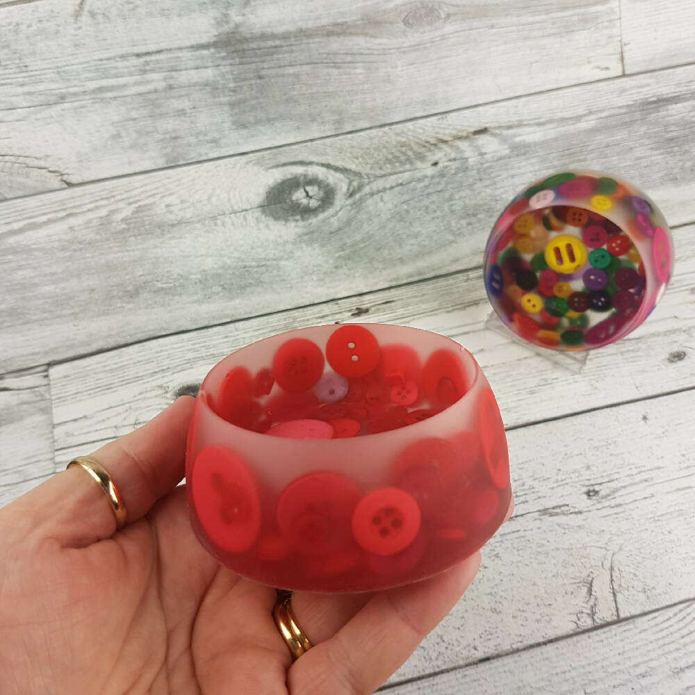 Button Bowl Red Addicted to Buttons (2)