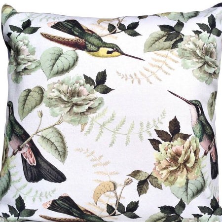 Floral cushion cover-Bird detail throw pillow