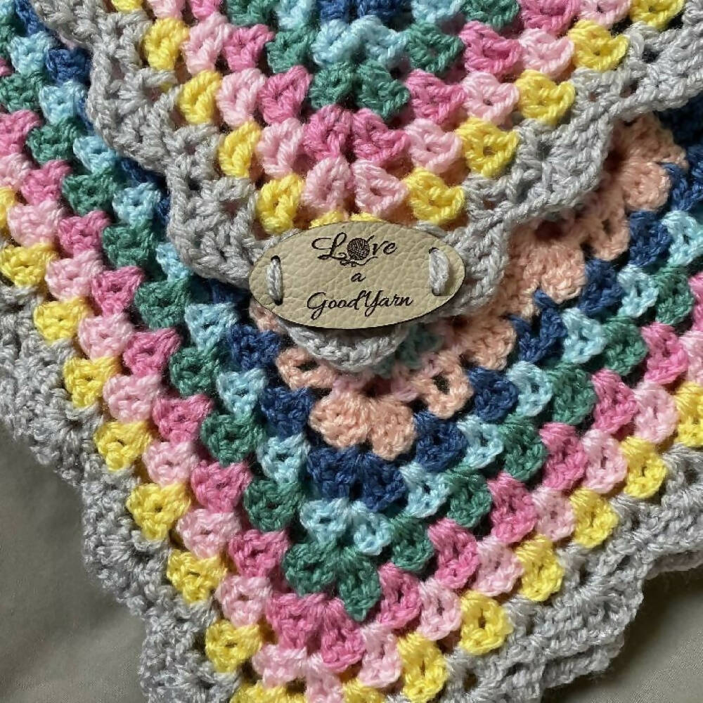 Vintage Style Hand made Crochet Blanket or Throw