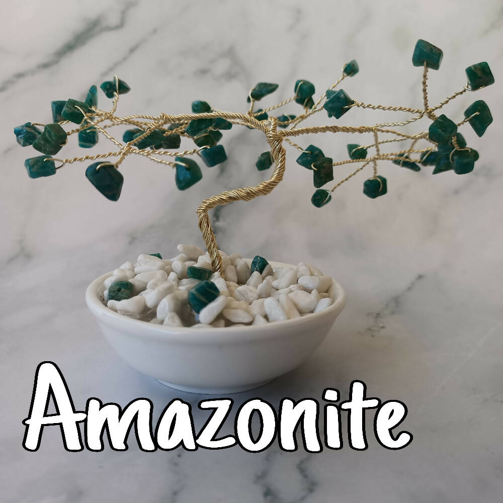 Amazonite Mini Gem Tree already made