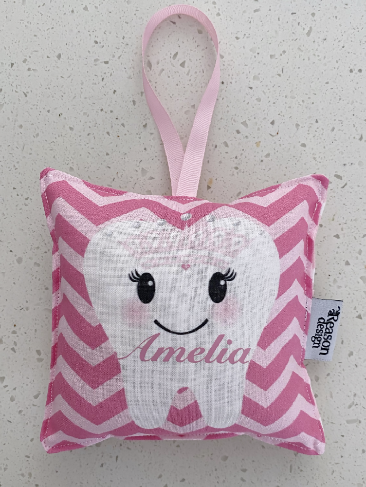 Personalised tooth fairy pillow- lots of colours