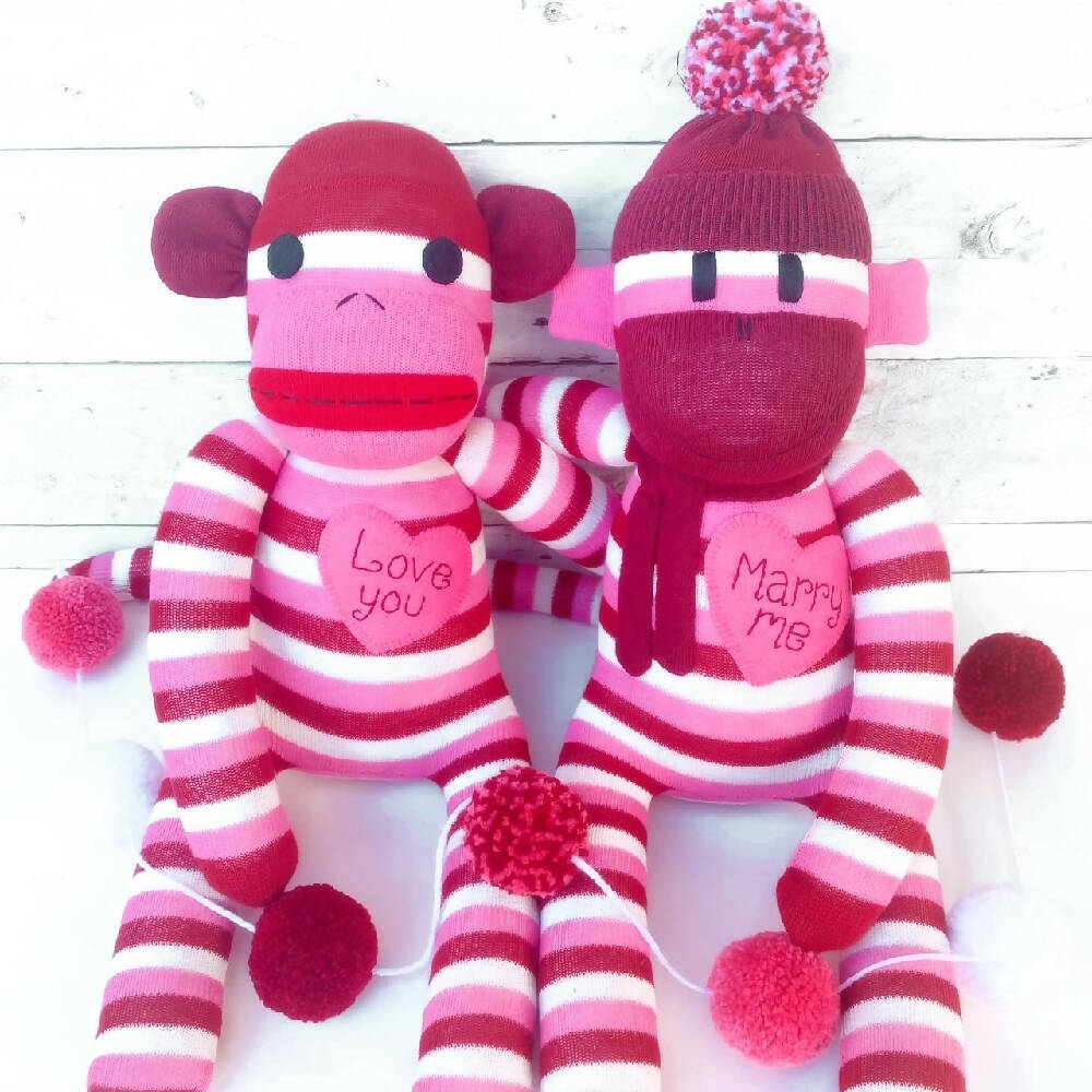 Ruby & Freya-Sock Monkey-Sock Sofite-Soft Toy_1