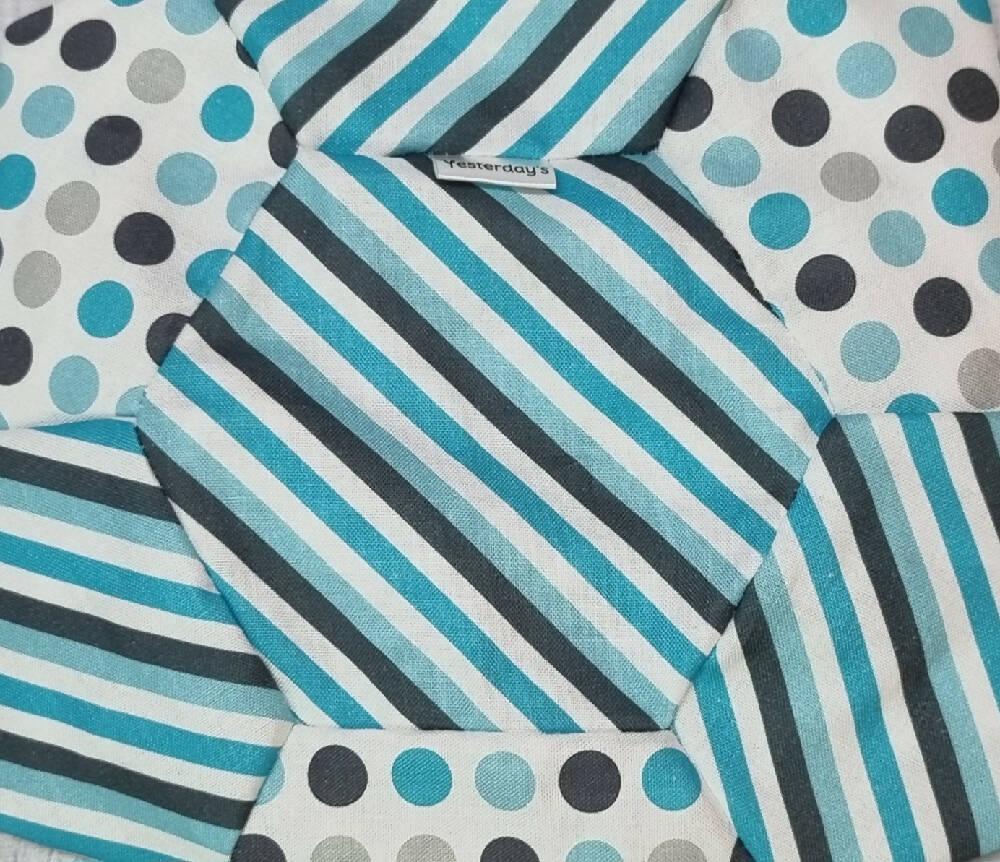 Balloon Ball: Spots and Stripes in classic blues: Two tone