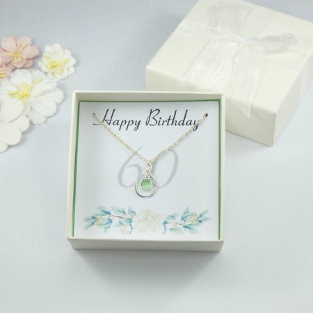 60th Birthday Gift Necklace,60th Birthday Gift Boxed