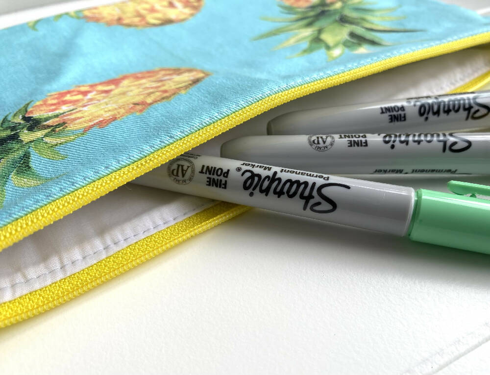 Pineapples pencil case