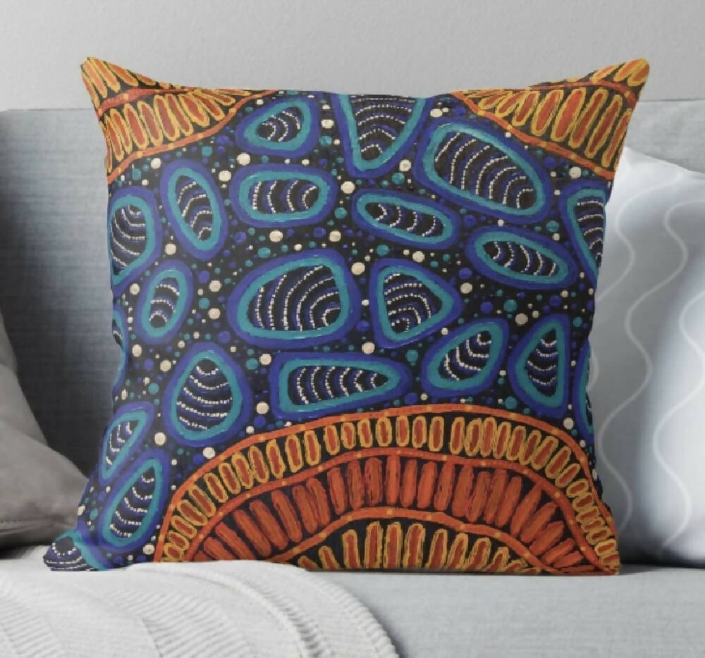 Broome Time - Aboriginal Cushion Cover