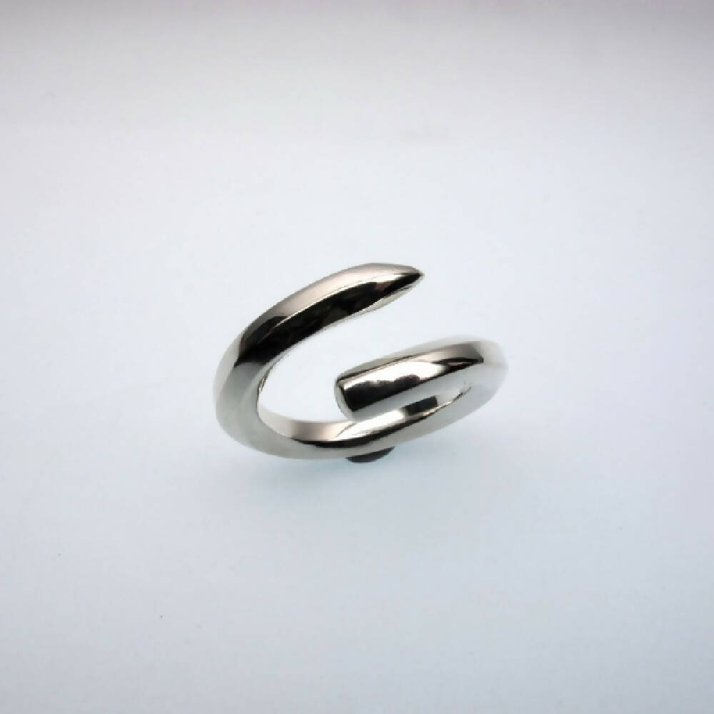 Sterling silver pencil ring