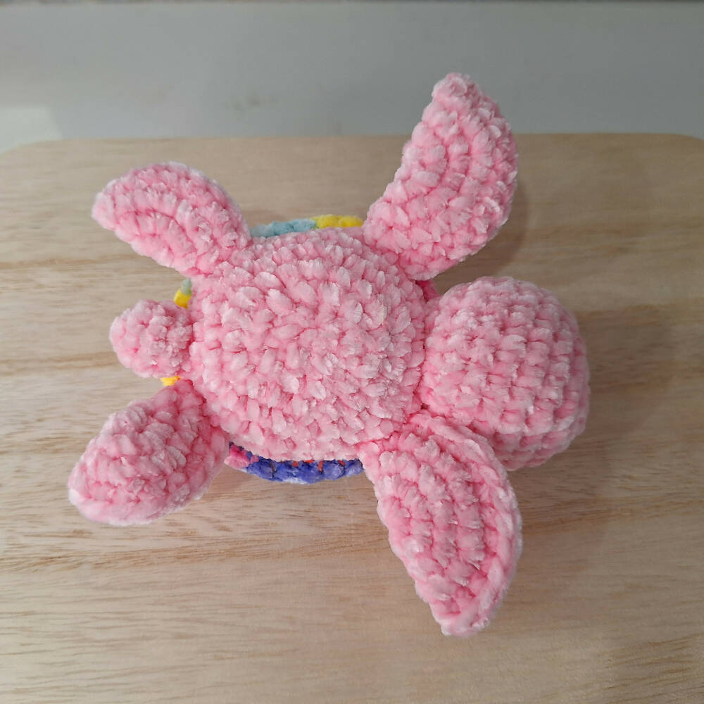 crocheted velvet sea turtle