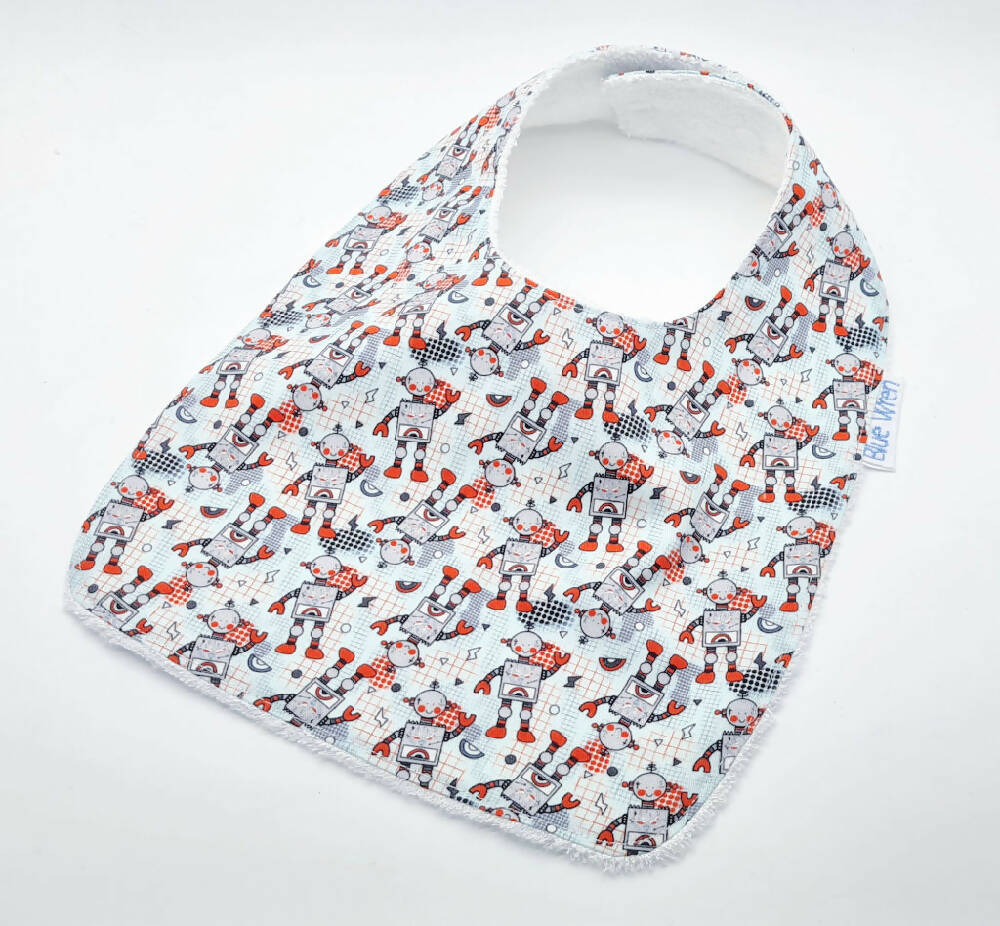 Baby Bib Gift Robot Fabric