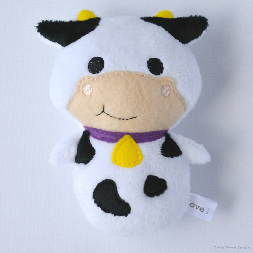 Moo Cow Rattle Toy Plush