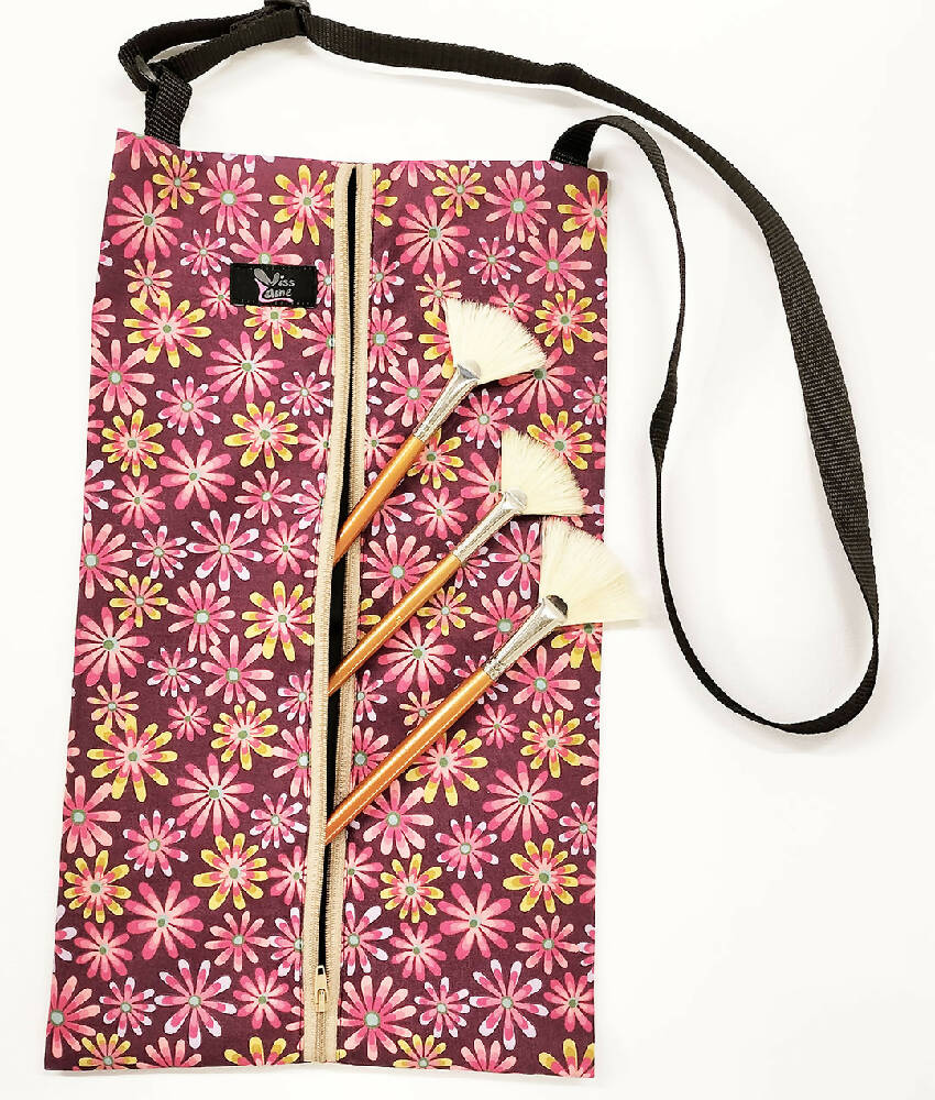 Hippy chick waterproof bag with adjustable strap. Toiletry bag