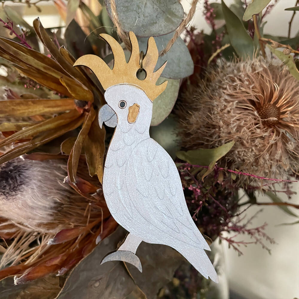 Australiana_Christmas_Decoration_Sulphur_Crested_White_Cockatoo_2