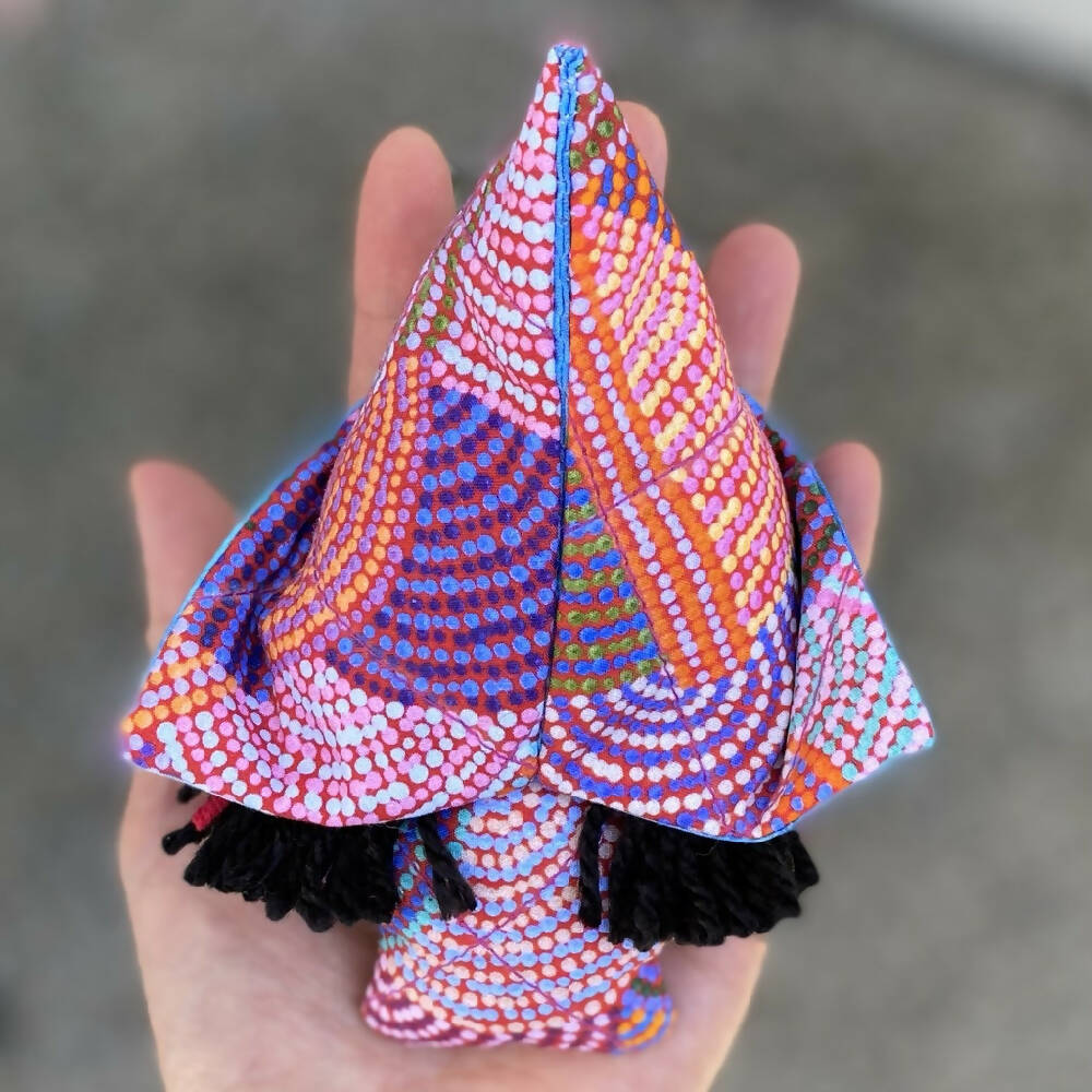 Japanese inspired doll crochet quilted