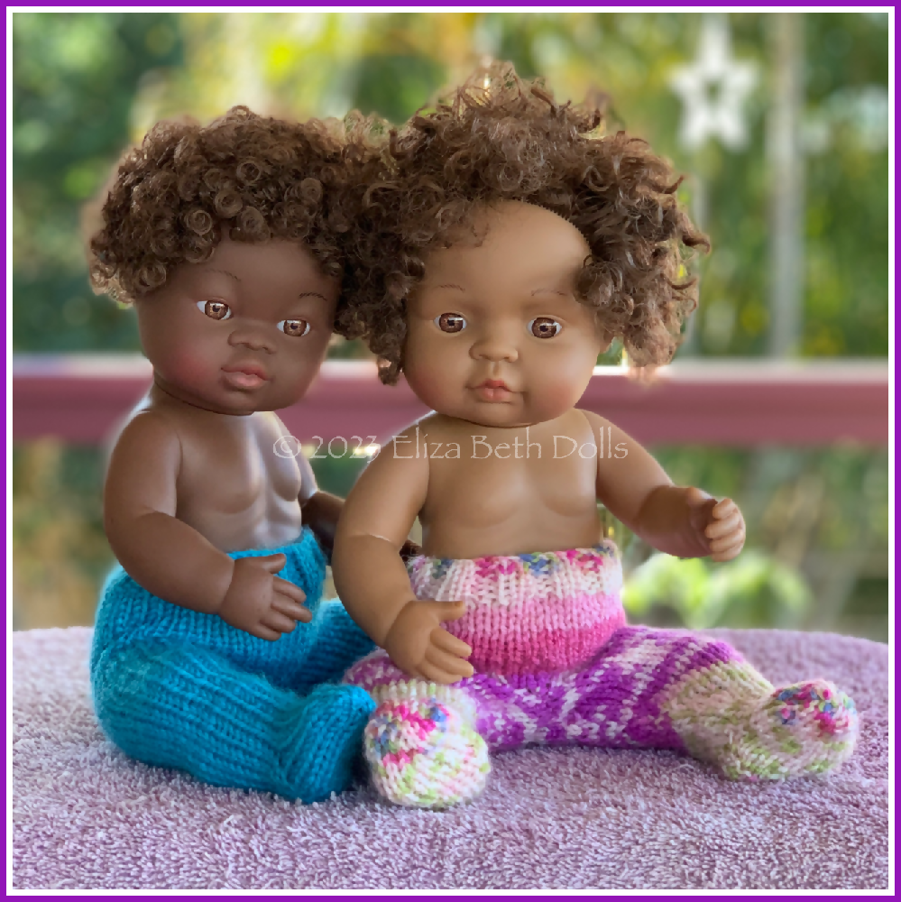 PDF digital download, Miniland 32cm doll clothes, Quick Knit Leggings