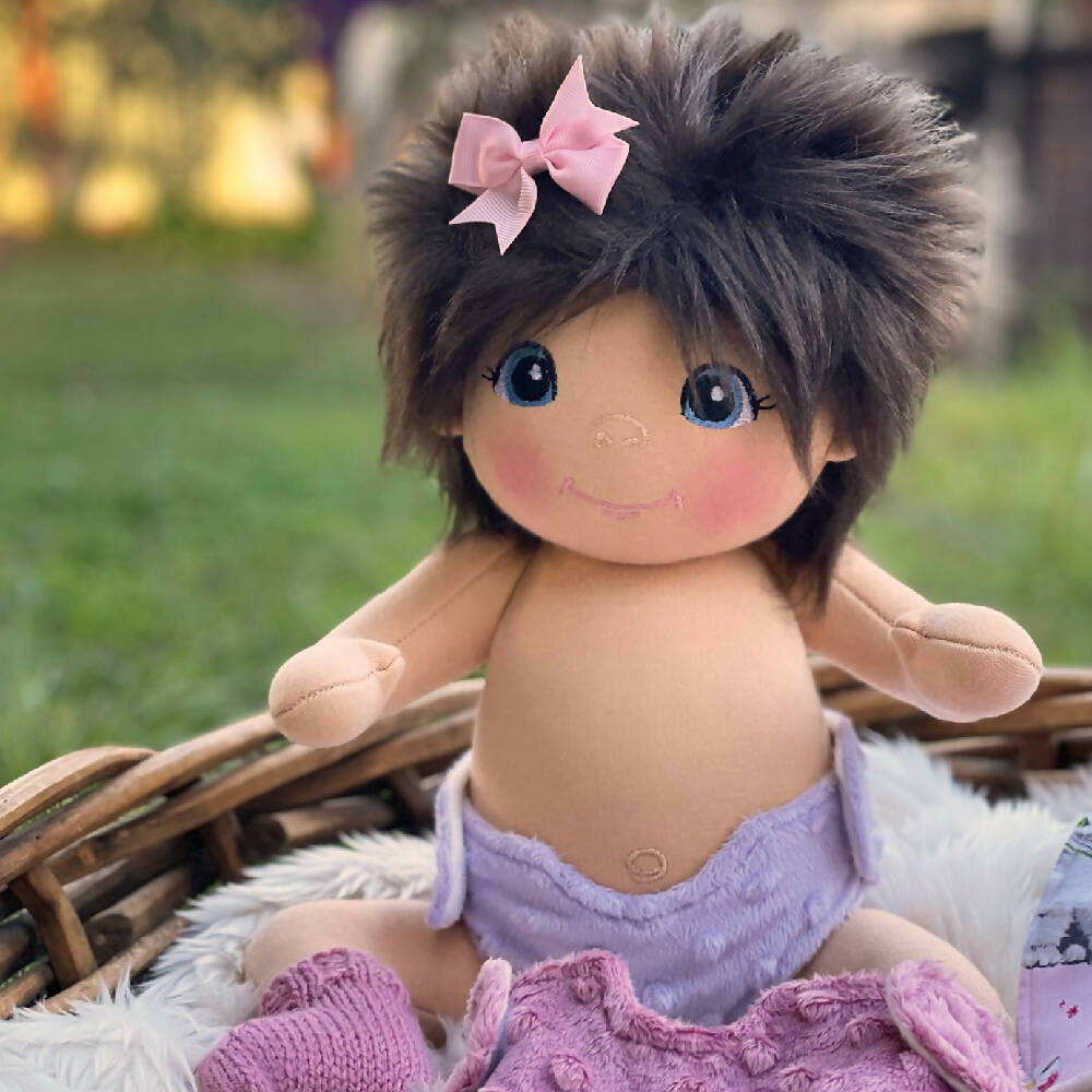 Fabric baby doll, Custom, Add-on accessories, Made to order