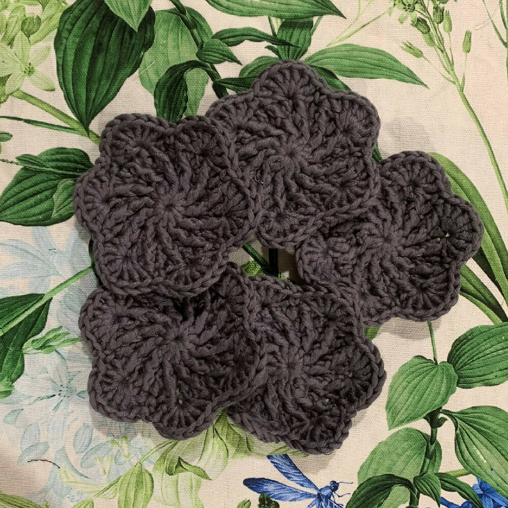 Crochet Flower Face Scrubbies