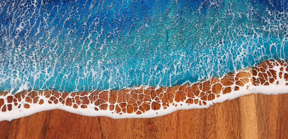 Acacia and Resin Serving Board