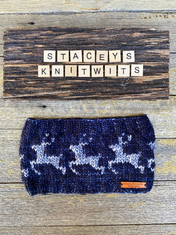 DOWNLOAD - Knitting Pattern - Christmas Headband, Reindeer Headband Pattern
