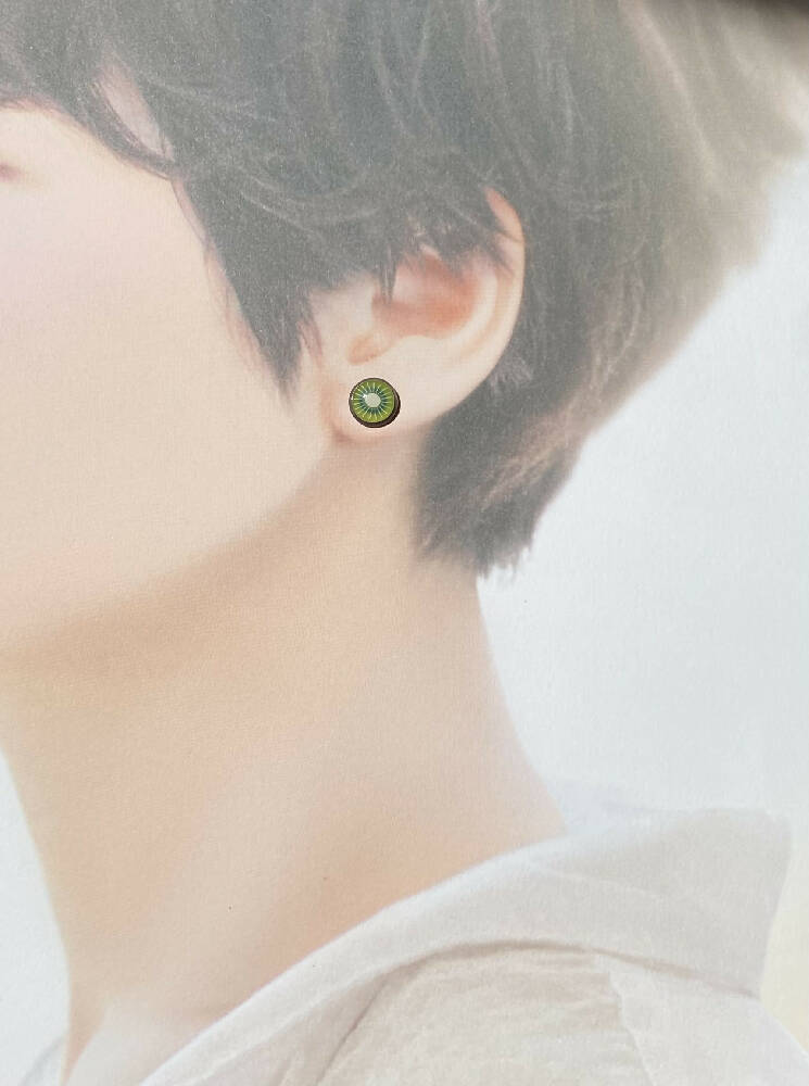 Fruit Resin stud earrings